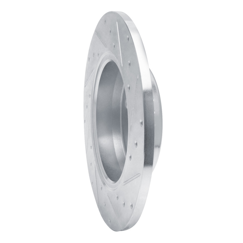 Mercedes-Benz C200 Brake Rotor (1) - Rear Left - R1 Concepts - Drilled & Slotted - Silver - `15-`21